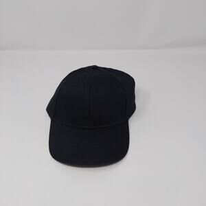 Augusta Sportswear Black Baseball Cap Blank Dad Hat Cotton Adjustable
